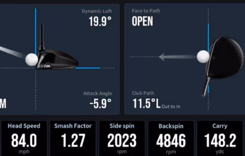 Golf lesson with swing analysis