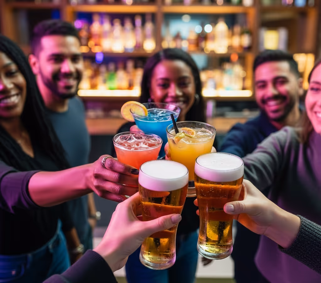 Stylish lounge area at Apex Golf Club